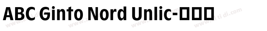 ABC Ginto Nord Unlic字体转换